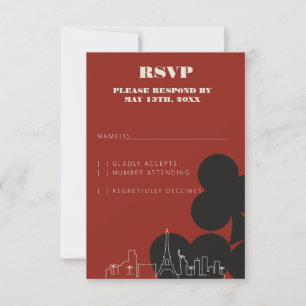 Cartas RSVP de Boda en el Skyline Casino de Las Ve