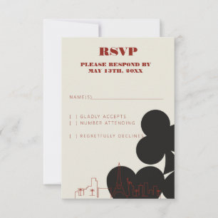 Cartas RSVP de Boda en el Skyline Casino de Las Ve