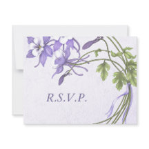 Cartas RSVP de Columbine Bouquet 1