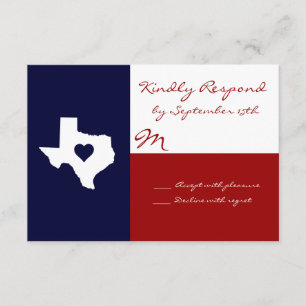 Cartas RSVP de la boda azul blanca roja temática d