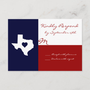 Cartas RSVP de la boda azul blanca roja temática d