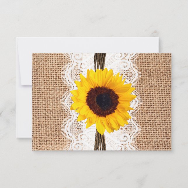 Cartas RSVP de la boda de la rúbrica de la rúbrica (Anverso)