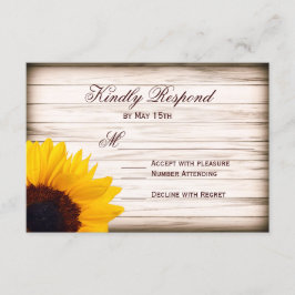 Cartas RSVP de la boda rústica de la madera del gi
