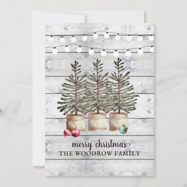 Cartas rusas de árboles de Navidad (Anverso)
