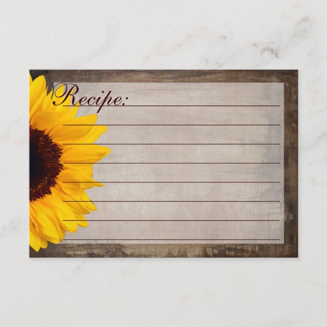 Cartas rusas de receta de girasol en el país (Anverso)