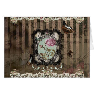 Cartas victorianas - Tarjeta de nota de Personaliz