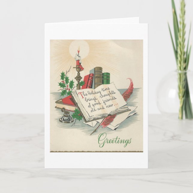 Cartas Y Libros Vintage De Navidad (Anverso)