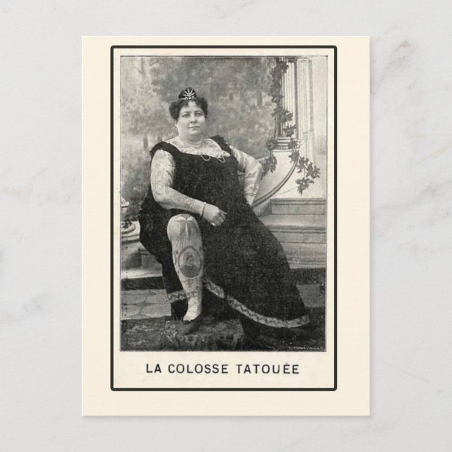 Cartas y postales de La Colosse Tatouee (Anverso)