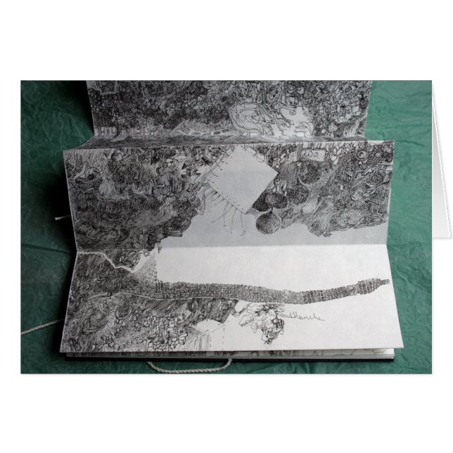 Carte Blanche pour un Stylo en bout of Course Card (Anverso (Horizontal))