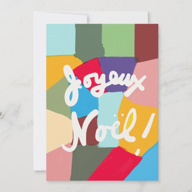 Carte de Noël au style contemporáneo de Bebejabets (Anverso)