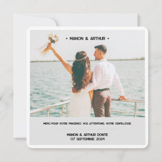Carte de remerciement "Love"