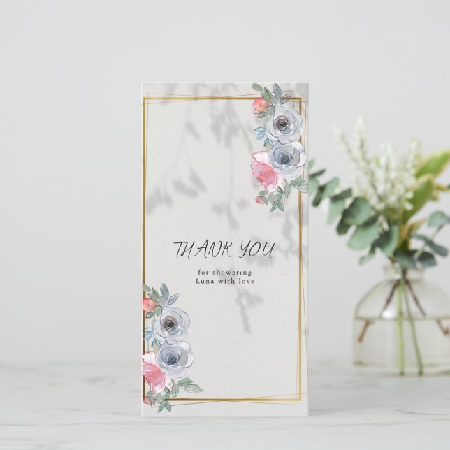 CARTE DE REMERCIEMENTS (Anverso de pie)