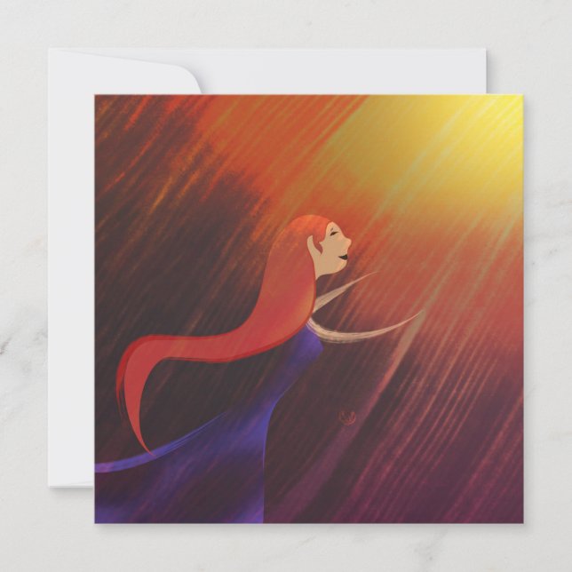 Carte de voeu "Éclat d'étoile" (Anverso)