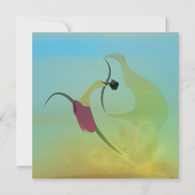 Carte de voeu "Vis sans t'oublier" (Anverso)