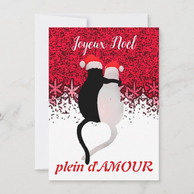 Carte de voeux AMOUR pour Noël (Anverso)