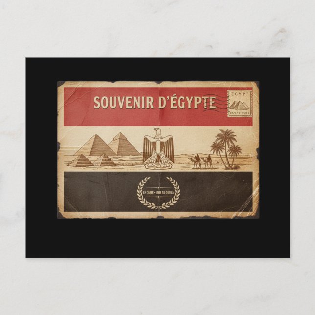 carte postal D'Egypte (Anverso)