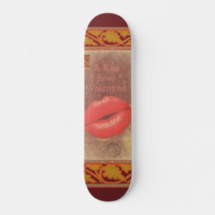 Carte Postale Valentine Kiss Skateboard