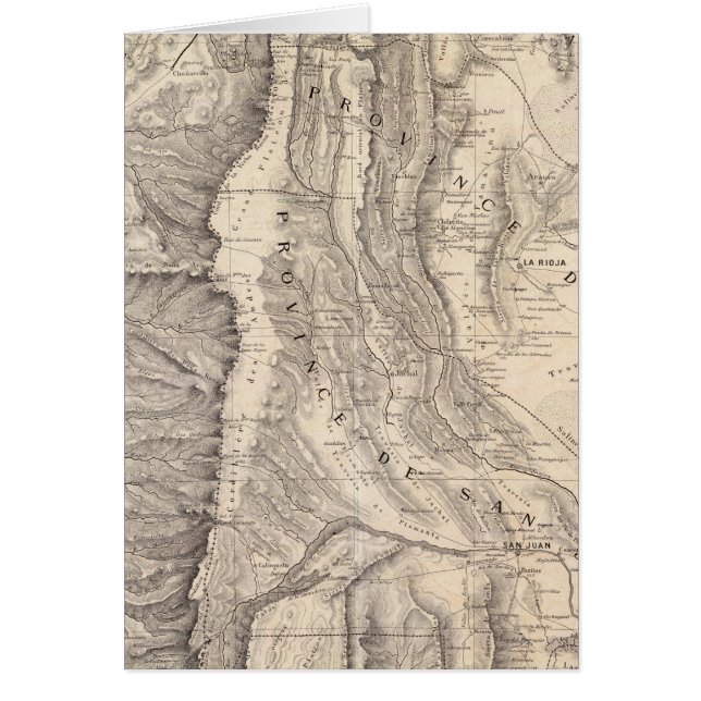 Carte, provincias de La Rioja San Juan (Frente)