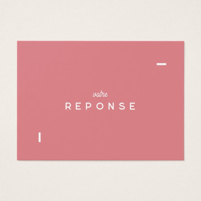 Carte réponse Colorus - Rose (Frente)
