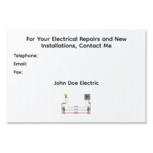 An Electrician's Yard Sign for Clients