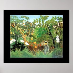 Cartel Arte Vintage Laval Mayenne Paisaje Exótico