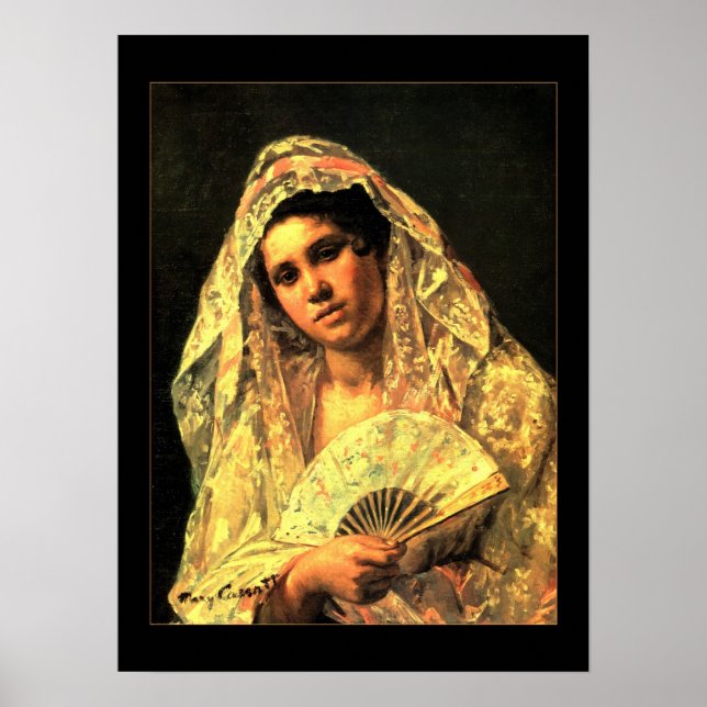 Cartel Arte Vintage Mujer Española (Frente)