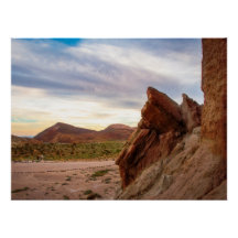 Cartel brillante de roca del desierto | Decoración