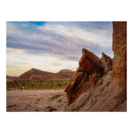 Cartel brillante de roca del desierto | Decoración