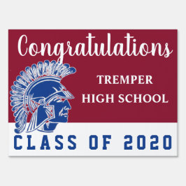 Cartel Clase de 2020 de Tremper Kenosha Wisconsin