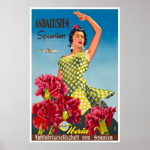 Cartel de Andalucía España Viaje Arte Turismo Impr