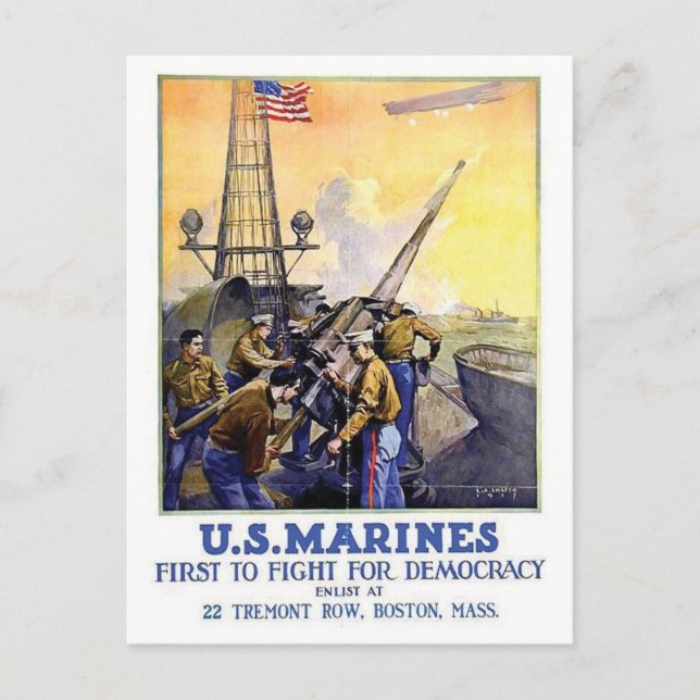 Cartel de anuncio antiguo postal (Anverso)