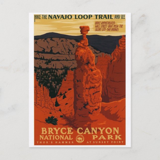 Cartel de anuncio vintage postal (Anverso)