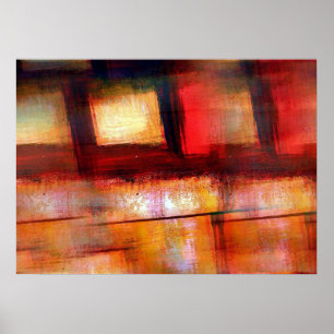 Cartel de Arte Abstracto Original Impreso