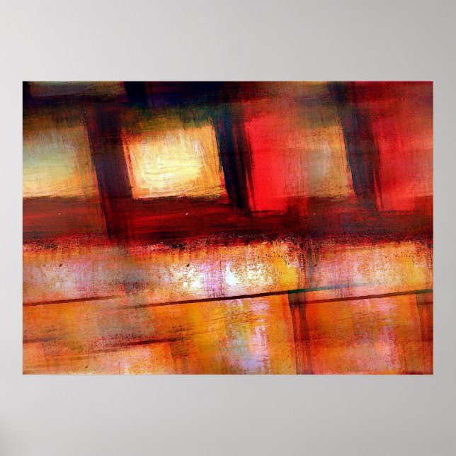 Cartel de Arte Abstracto Original Impreso (Frente)