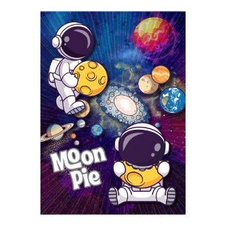 Cartel de arte de pared de astronauta Fuerza de Mo