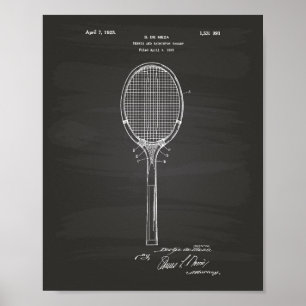 Cartel de arte de patentes de Badminton Racket 192