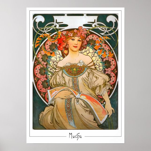 Cartel de Arte de Zedign de Alphonse Mucha #214 (Frente)