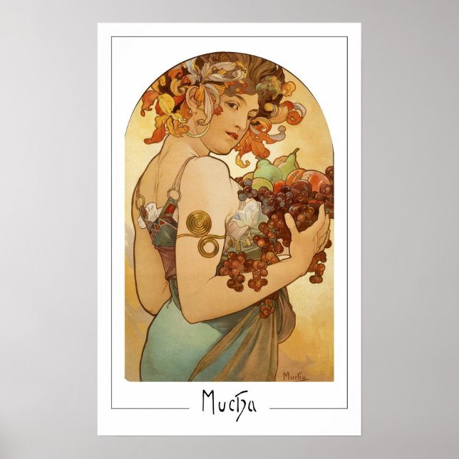 Cartel de Arte de Zedign de Alphonse Mucha #220 (Frente)