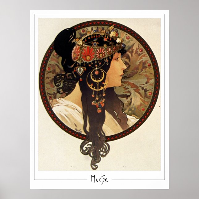Cartel de Arte de Zedign de Alphonse Mucha #401 (Frente)