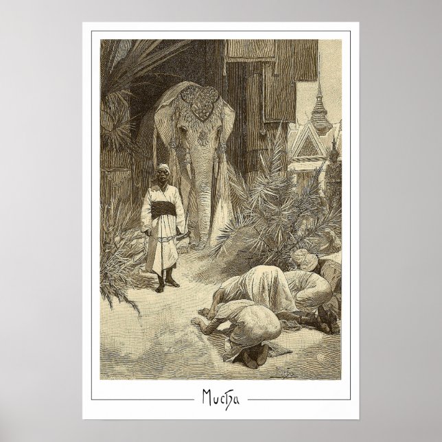 Cartel de Arte de Zedign de Alphonse Mucha #75 (Frente)