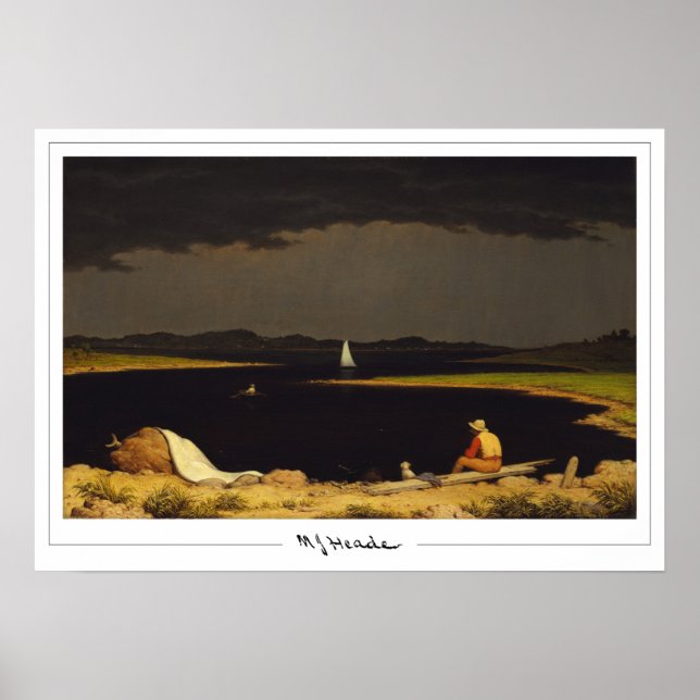 Cartel de arte de Zedign de Martin Johnson Heade # (Frente)