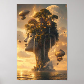 Cartel de Arte del Santuario Celestial Isla del Ci