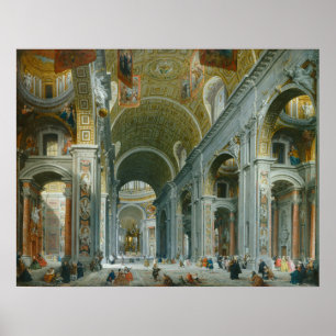 Cartel de arte fino de San Pedro del Vaticano Giov