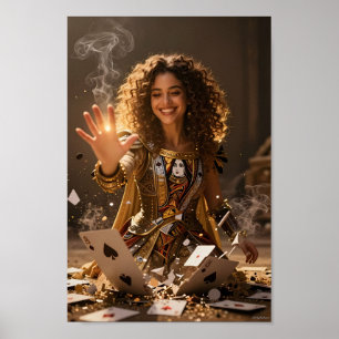 Cartel de Arte Mágico de la Enchantress de Tarjeta