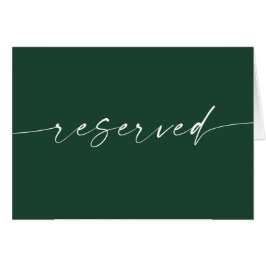 Cartel de Asientos Reservados Simple de Madera Ver