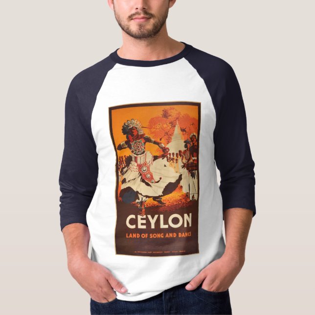  Cartel de baile tradicional de Ceylon: camiseta d (Anverso)
