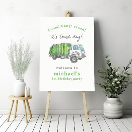 Cartel de Bienvenida al 1er Cumpleaños del Camión