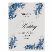 Cartel de bienvenida de boda de eucalipto verde