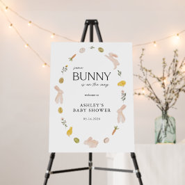 Cartel de bienvenida para Baby Shower de Somebunny