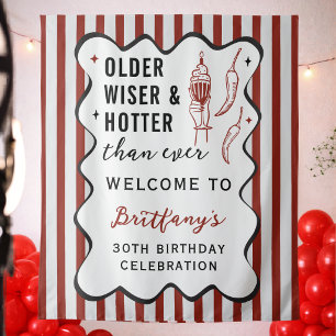 Cartel de Bienvenida para Cumpleaños de Tela Más V